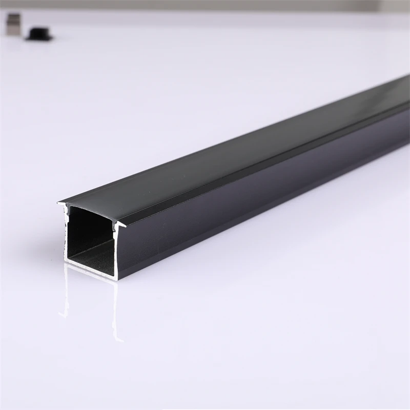 10-30Pcs 80Inch 200cm  Black Led Aluminium Profile,12V Bar Light Housing Cover Embedded Built In Linear Ceilings Kitchen Cabinet