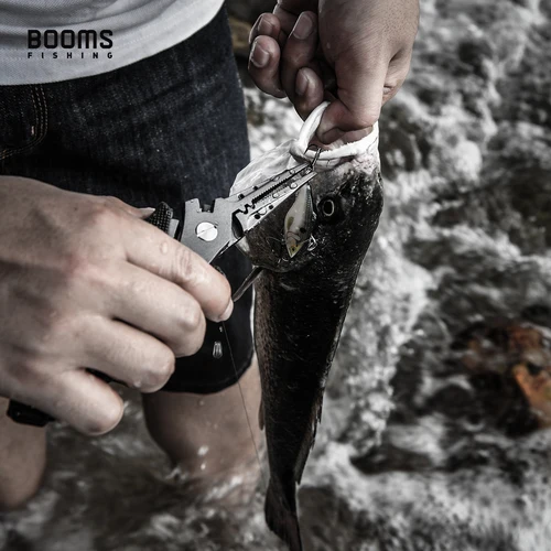 Imagen 2 del producto Booms Fishing-Alicates de pesca de acero inoxidable, cortadores de línea trenzada, removedor de anzuelos, herramienta de equipo de pesca resistente al agua salada