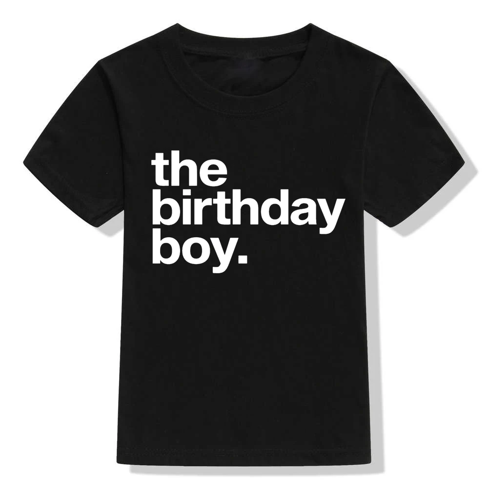 Di compleanno del Ragazzo Bambini Ragazzi T-Shirt per il Compleanno Dei Bambini di Estate Abbigliamento T Shirt Divertente Festa di Famiglia Vestiti