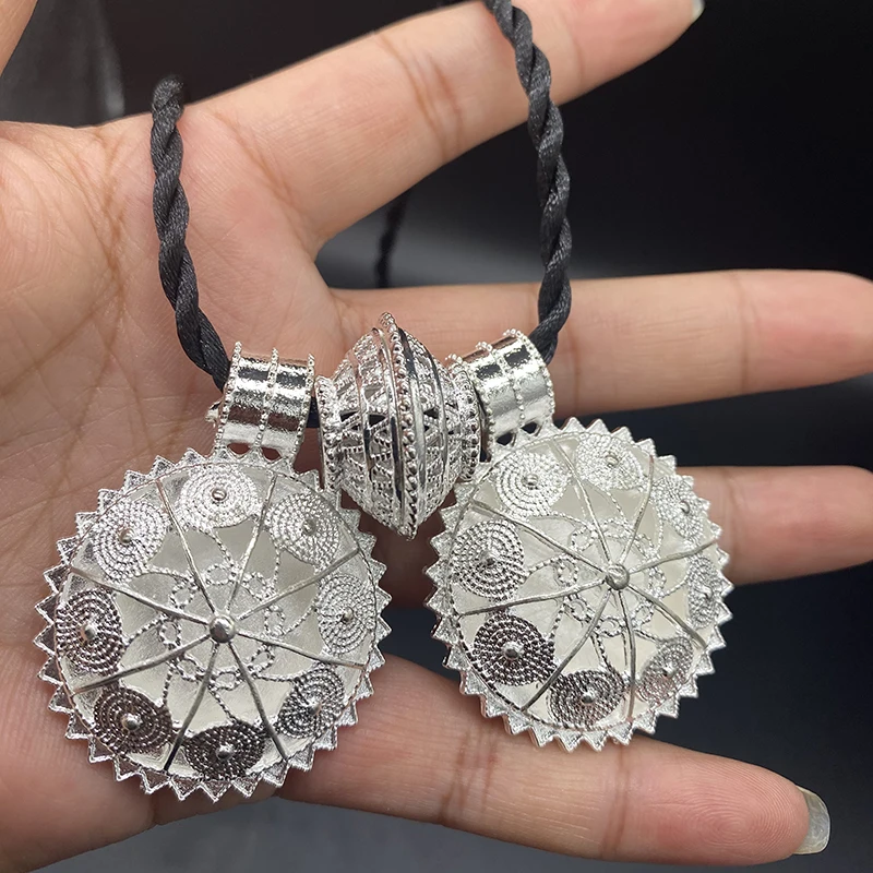 Ethiopian Ring Jewelry Sets For Women Gold Plated Earrings Dubai Arab Necklace African Bridal Bracelet Wedding Gift Jewellery