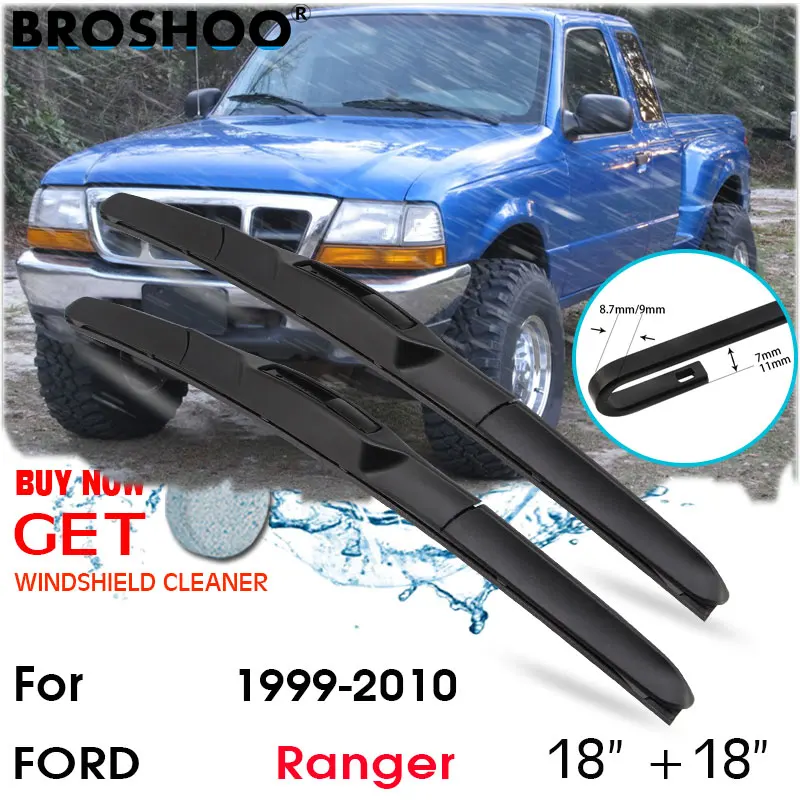 Car Wiper Blade Window Windscreen Windshield Wipers Blades J hook Arm Auto Accessories For  Ford Ranger 18\'\'+18\'\' 1999-2010