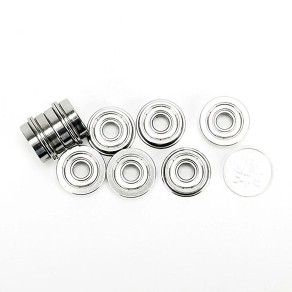 Roulements à billes en acier inoxydable, 5 pièces, bride à rouleaux ABEC-7 440C, SF608Z SF608 Z, 8x22x7mm