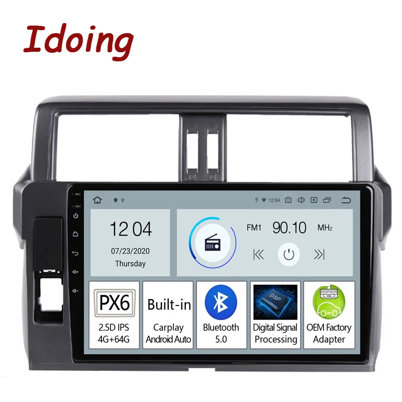 Idoing Android 11 Car Radio Multimedia Player For Toyota LAND CRUISER PRADO 150 2013-2017 GPS Navigation Head Unit Plug And Play