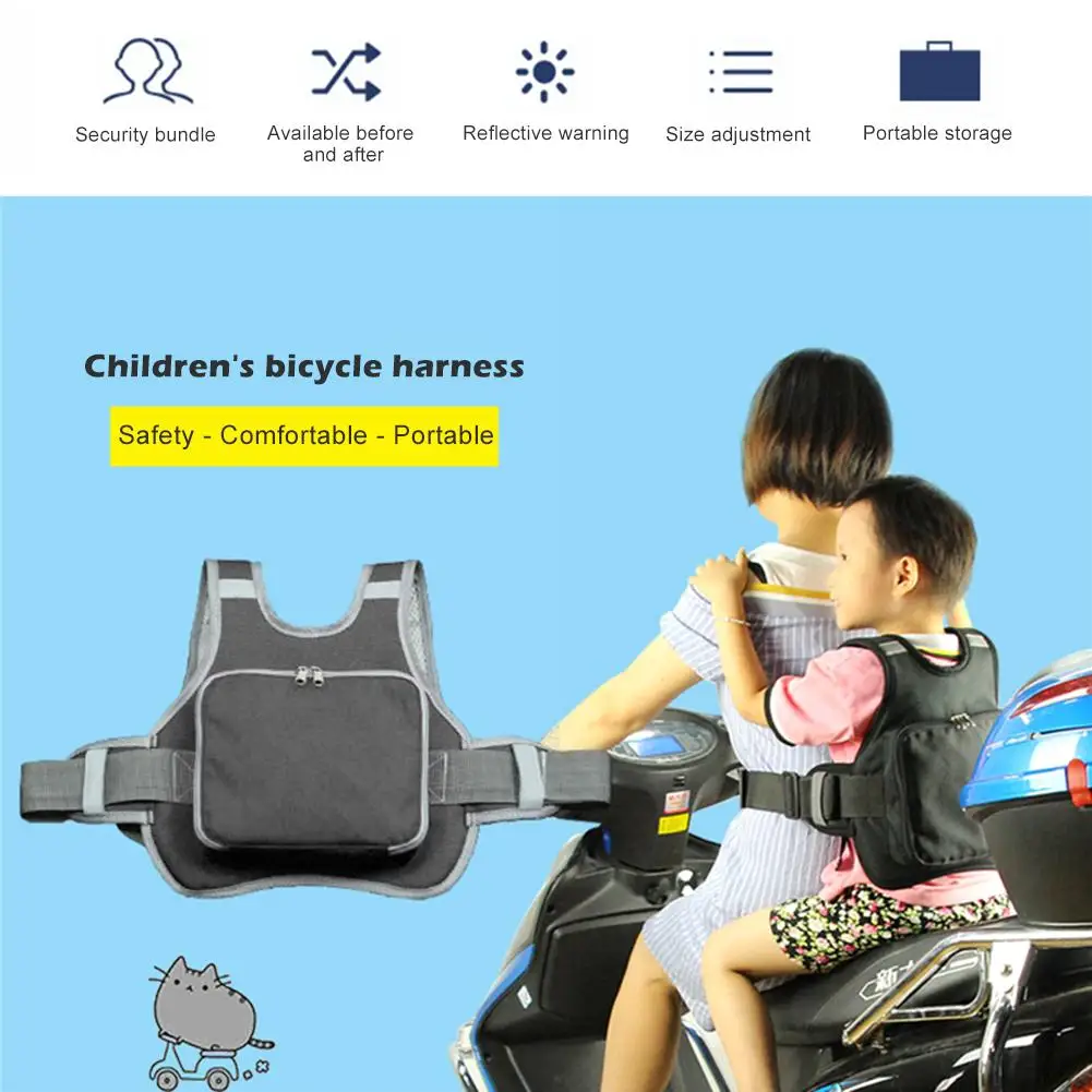 Adjustable Motorcycle Baby Kids Safety Seat Belt Strap Protector Harness Chest Electric Motorcycle Seat Belt Strap For Children