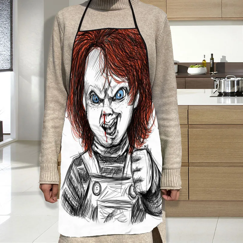 Chucky Apron Oxford Cloth Waterproof Men/Women Kitchen Apron Household Cleaning For Home And Kitchen Accessories