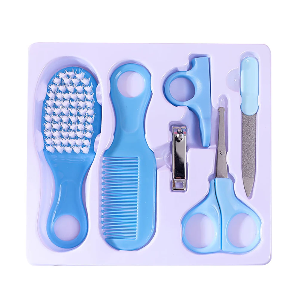 6/7/8/9pcs/set Newborn Care Kit Nail Hair Thermometer Grooming Brush Clipper Scissor Multifunction Kid Toiletries Kit Baby Care