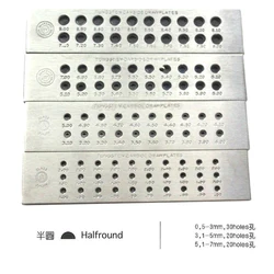 Half Round Tungsten Carbide Drawplates Jewelers Draw plate for Jewelry Making 0.55-3.0MM