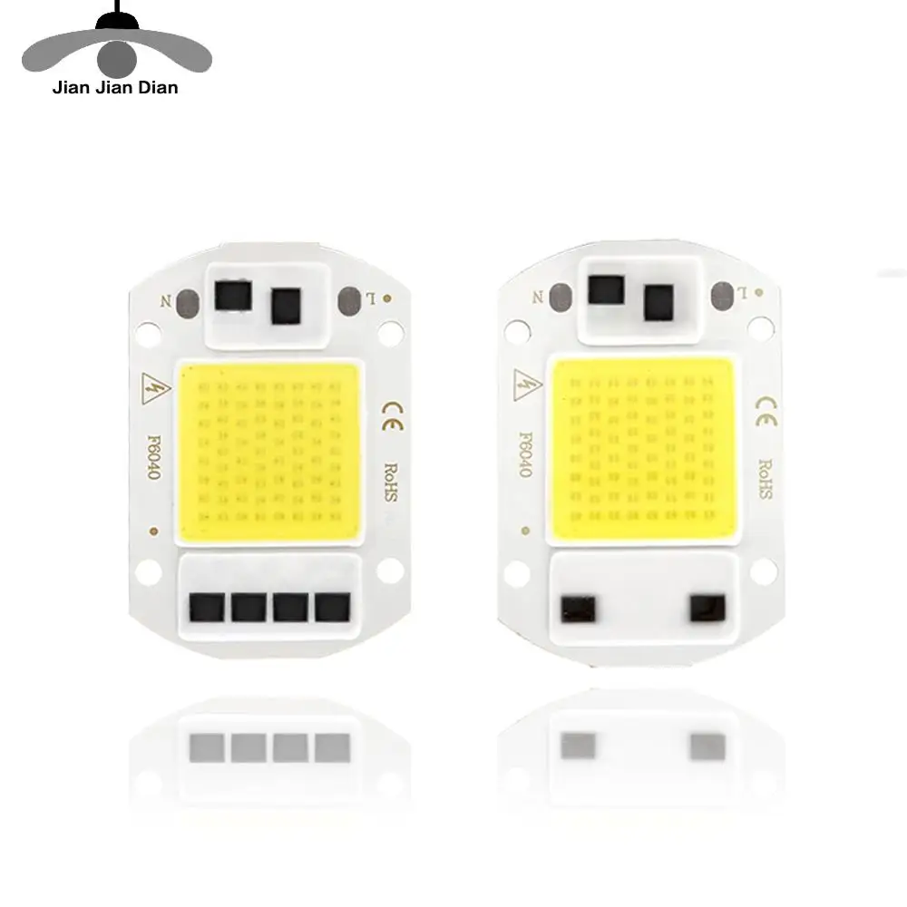 

COB LED Chip Flood Light Lamp DIY Outdoor Floodlight Spotlight AC220V SMD 10W 20W 30W 50W Cold / Warm White With Smart IC