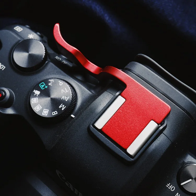 โลหะ Thumb Rest Finger Thumb Grip หนังสติกเกอร์รองเท้าร้อนสำหรับแคนนอน EOS R6 R5