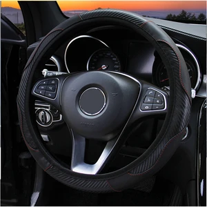Universal Leather Leather for Steering wheel, non -slip, dustproof, for Peugeot 108 206 207 208 301 307 308 407 2008 3008 6 Main Sales Cover Steering Wheel Peugeot 308 - №6