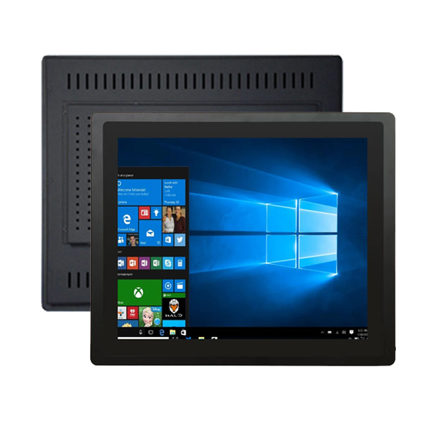 Mini computador incorporado industrial, PC de painel tudo-em-um, núcleo i5-5250U, tela de toque capacitiva para win10, 1280x1024, 21.5"