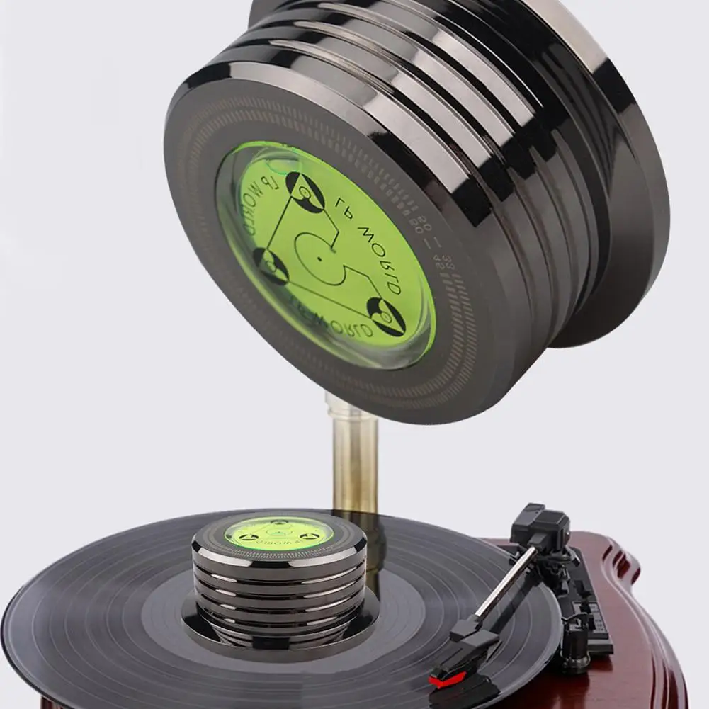 Universal Old Rekord 60Hz LP Vinyl Record Player Disc Plattenspieler Stabilisator mit Ebene Aluminium Legierung Gewicht Clamp