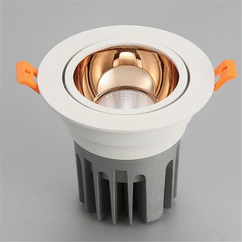 

Super Bright Recessed LED Dimmable Downlight COB 12W Spot Light Decoration Ceiling Lamp AC 110V 220V AC240V