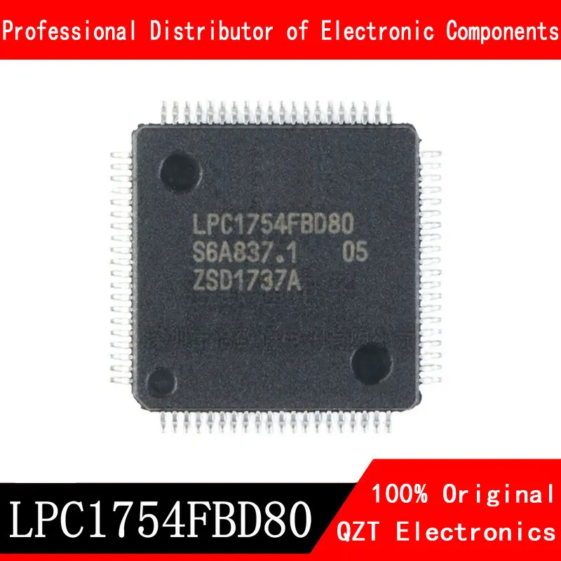 

5pcs/lot LPC1754FBD80 LPC1754FBD LPC1754 LQFP-80 microcontroller new original In Stock