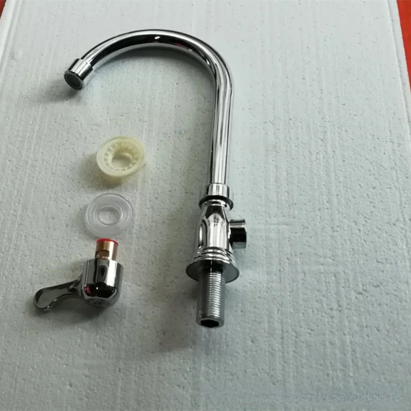 Simple All-copper Rotating Kitchen Sink Faucet Kitchen Single Cold Sink Faucet Household Single Hole Single Cold Sink Faucet