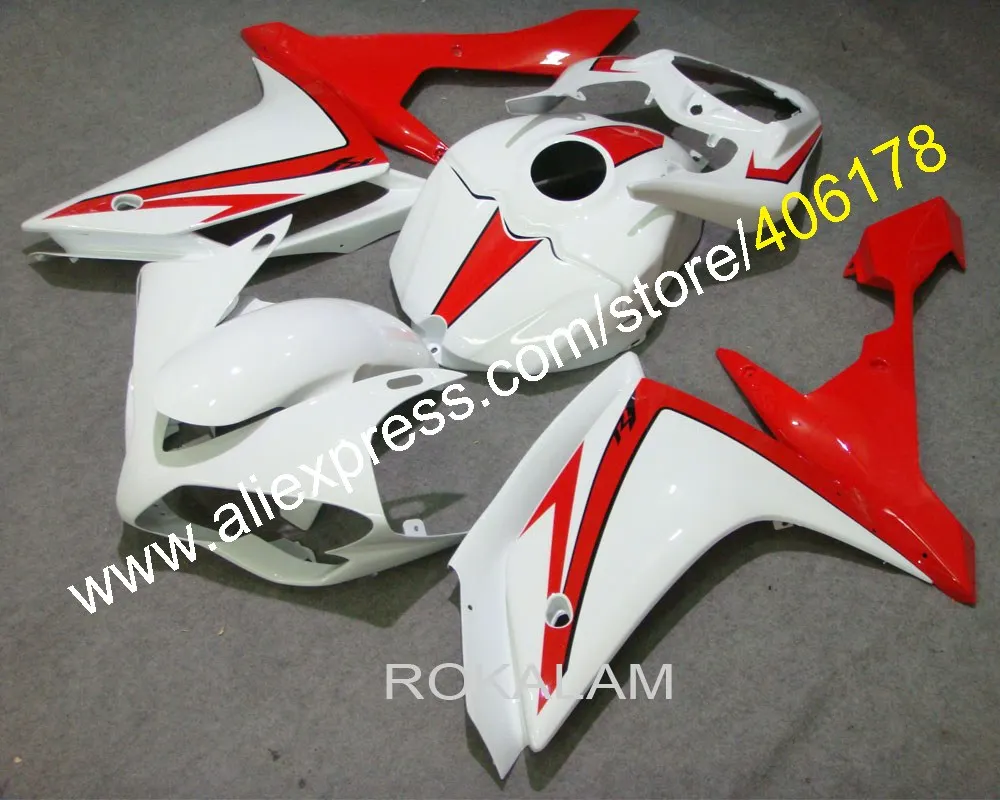 

YZFR1 2007 2008 Fairing For Yamaha YZF R1 07 08 Red White Race Bike Bodyworks Motorcycle Fairings (Injection Molding)