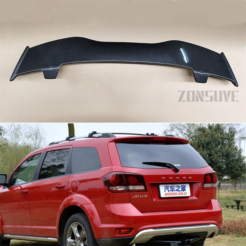 For Dodge Jcuv Journey 2016-2023 Spoiler ABS Plastic Hatchback Universall Roof Rear Wing Body Kit Accessorie