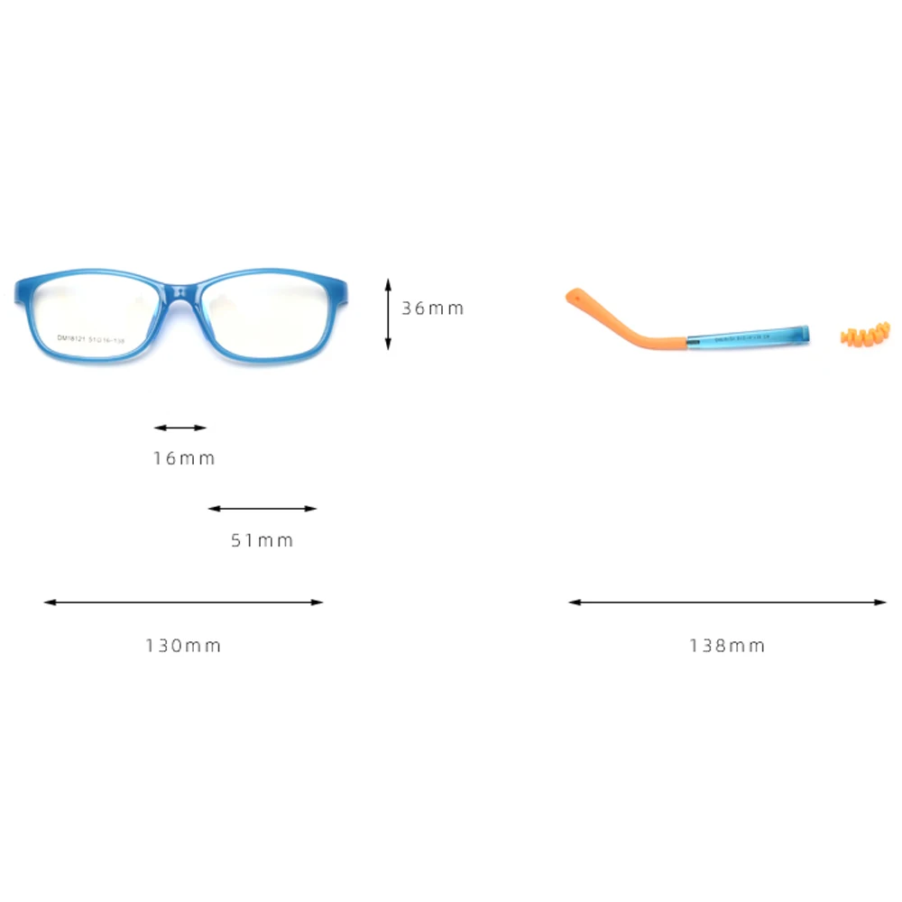 Peekaboo – lunettes carrées en silicone pour enfants, verres transparents tr90 bleu rose, monture optique pour enfants, ultraléger