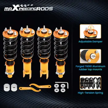 適用於本田思域第五代(1992-1995)EG5 EG6 EG7 的 24 段阻尼可調絞牙避震器,也適用於 EK9 EK4 思域 EK 車型。 10 最佳銷售 思域EK4 - №9