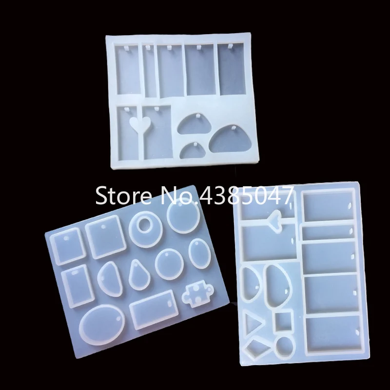 1PC 12 Designs Liquid Silicone Mold for Making Pedant Jewelry DIY Handcraft Exoxy Resin Molds Jewelry Tools