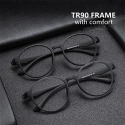 TR90 Anti Blau Licht Lesebrille Frauen Männer Retro Runde Brillen Rahmen Hyperopie Presbyopie Brillen + 1 + 1.5 + 2 + 2.5 + 3,0 + 6,0