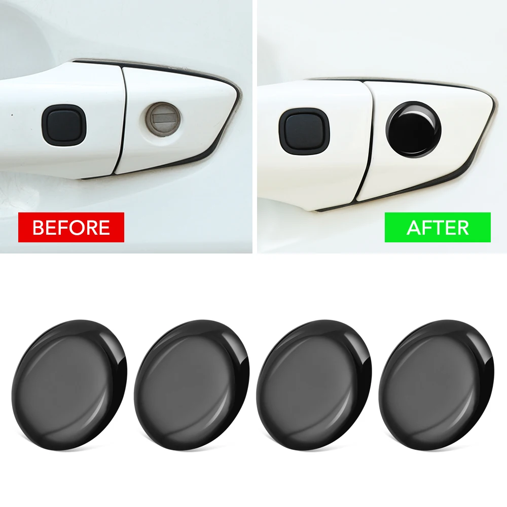 4pc 20mm Car Door Keyhole Stickers for Kia Ceed Mohave OPTIMA Carens Borrego CADENZA Picanto SHUMA