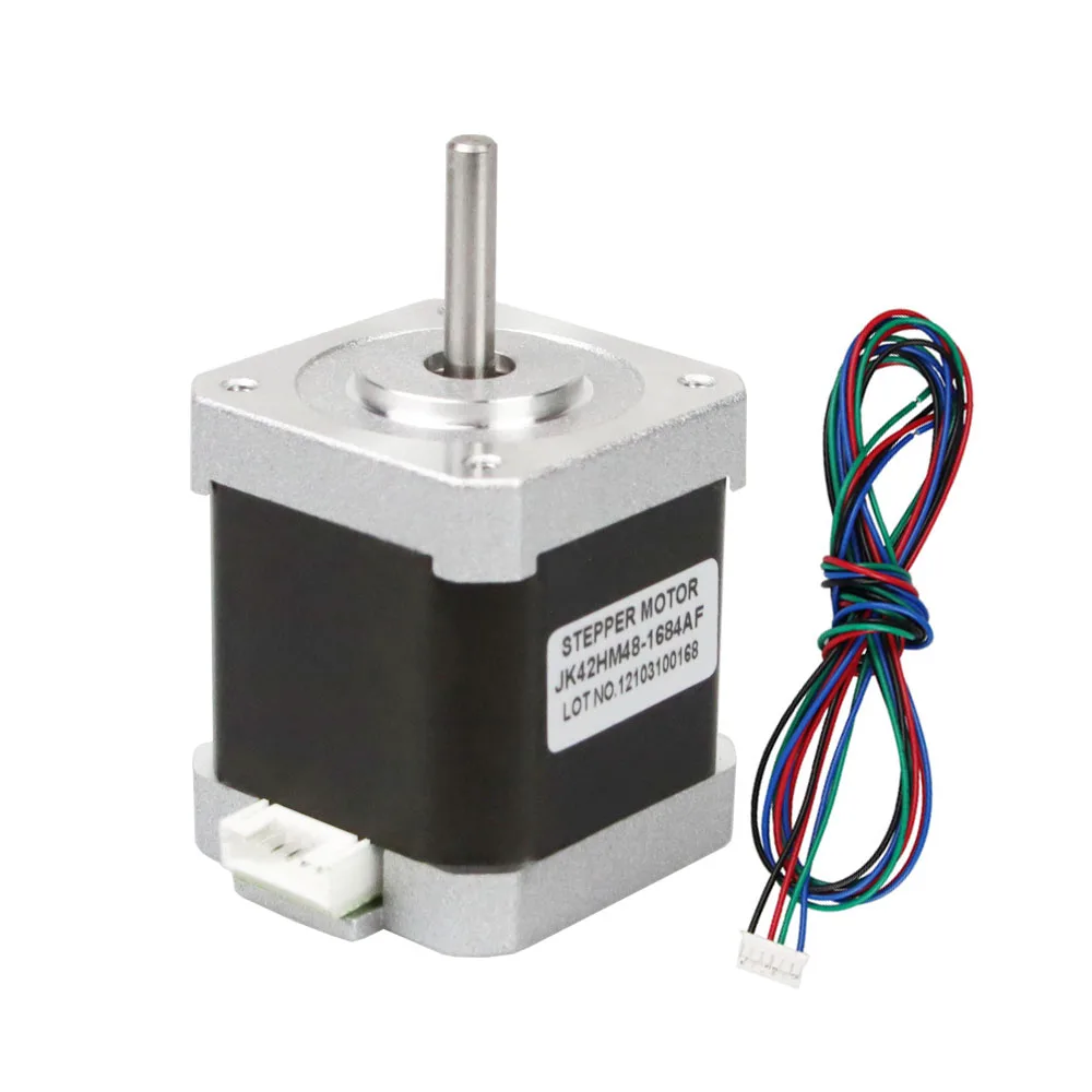 Jkongmotor 0,9 Grad Nema 17 Schrittmotor 1,68 A 48 mm 44 Ncm D-Schnitt/Rundwelle Nema17 Schrittmotor für DIY 3D-Drucker CNC-Roboter – Detail 8