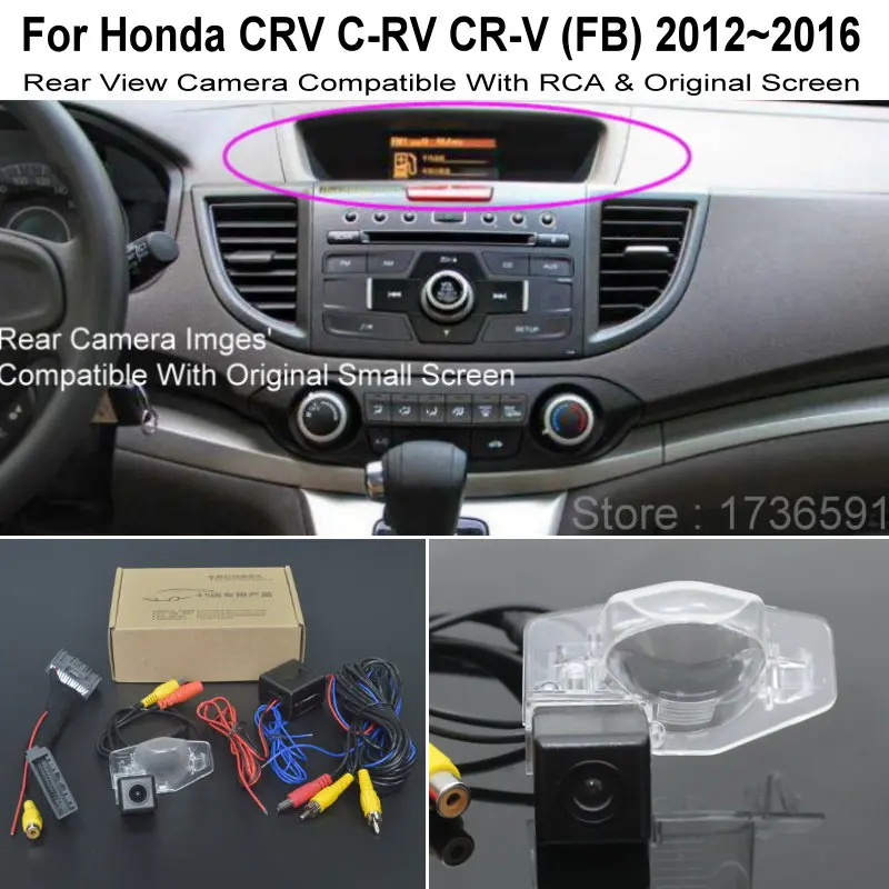 

Car Back Up Reverse Camera Sets FOR Honda CRV C-RV CR-V (FB) 2012~2016 RCA & Original Screen Compatible HD Car Rear View Camera