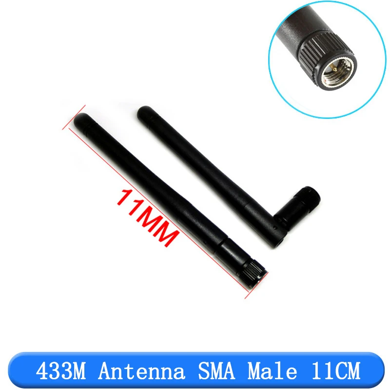 2PCS 433MHz Antenna 3dBi SMA Male Connector 433 mhz directional antena 433M waterproof antenne for Lorawan