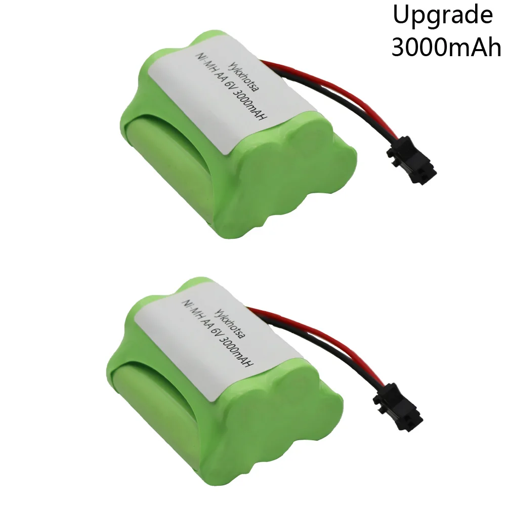 

6V 3000mah AA NI-MH battery SM Plug high capacity AA Battery 6v for RC electric toys car truck boat free shipping 2/3/4/5PCS