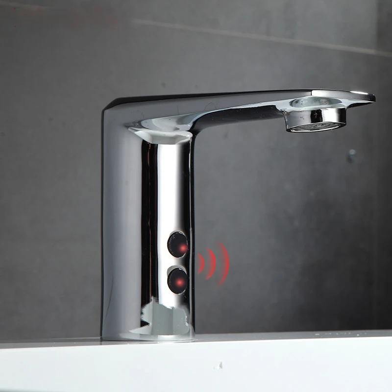 

Chrome Treatment of Surface, All Brass Body Material , Automatic Sensor Faucet With AC 220 Voltage & Dc 6 Voltage