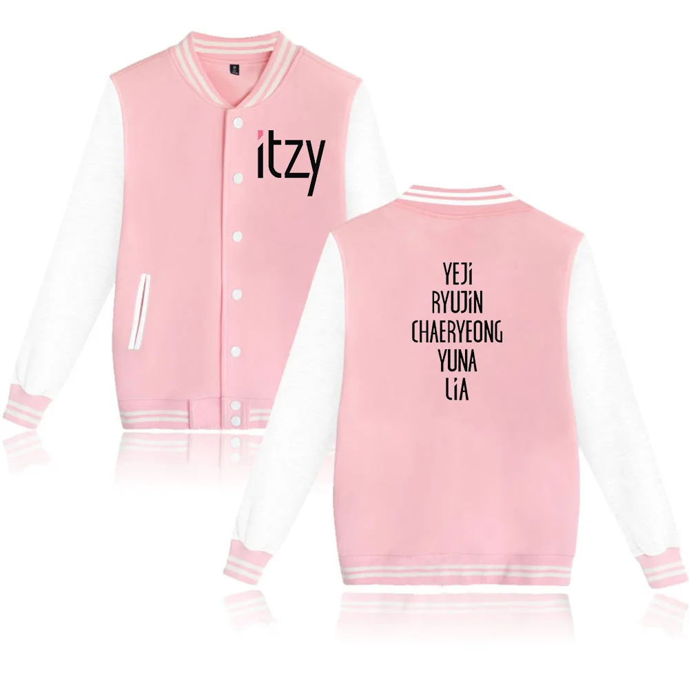 K POP KPOP ITZY Album Femmes Hoodies Sweat CHAERYEONG YUNA RYUJIN LIA YEJI Baseball Jacket Femmes Bomber Jacket Vêtements K-POP