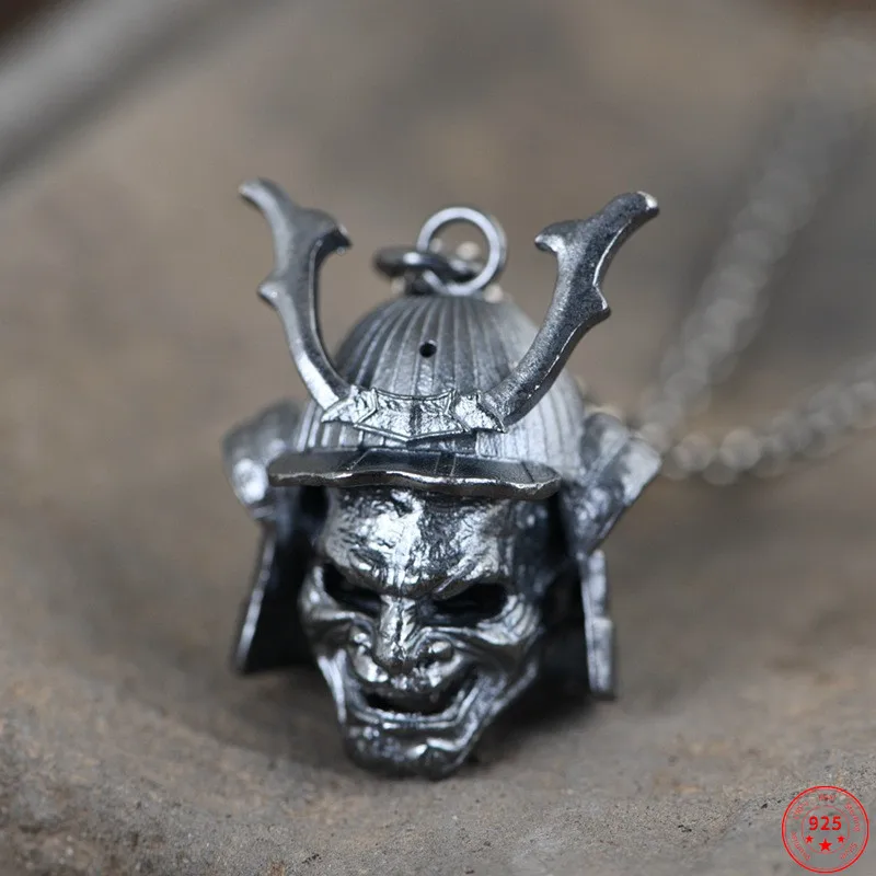 S925 Sterling Silver Charms Pendants for Men Retro Creative-Skull New Fashion Punk Jewelry