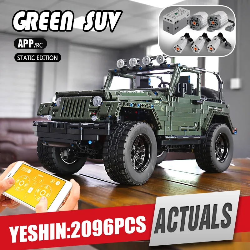 

Mould King 13124 RC APP Jeeps Wranglers Adventurer Off-road Car MOC 5140 Fit Building Blocks Bricks Kids Toys Christmas Gifts