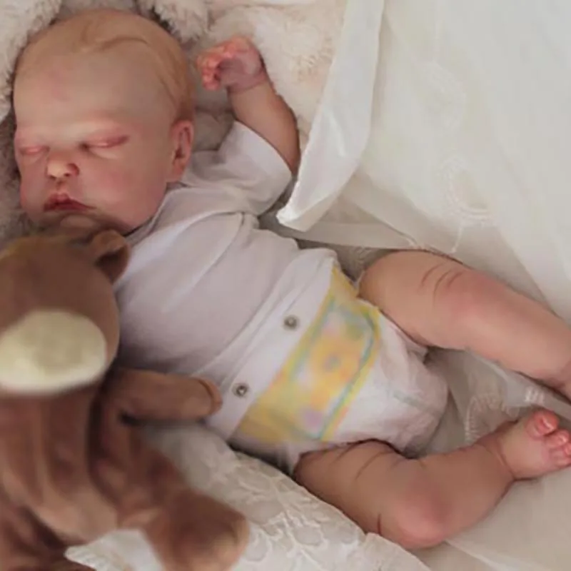 

19inches Reborn Doll Kits Realistic Baby Cecily Soft Touch Unpainted Blank Doll Parts Bonecas Reborn Baby Doll Diy Kit