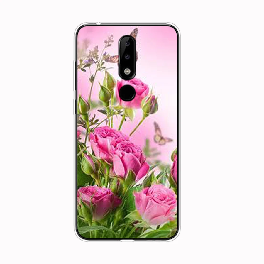 Silicon case for Nokia 5 5.1 Plus case soft tpu back phone cover shockproof printing Coque bumper housing