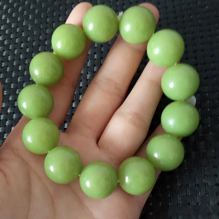 Natural fluorite luminous pearl bracelet luminous stone original stone single circle luminous bracelet for lovers