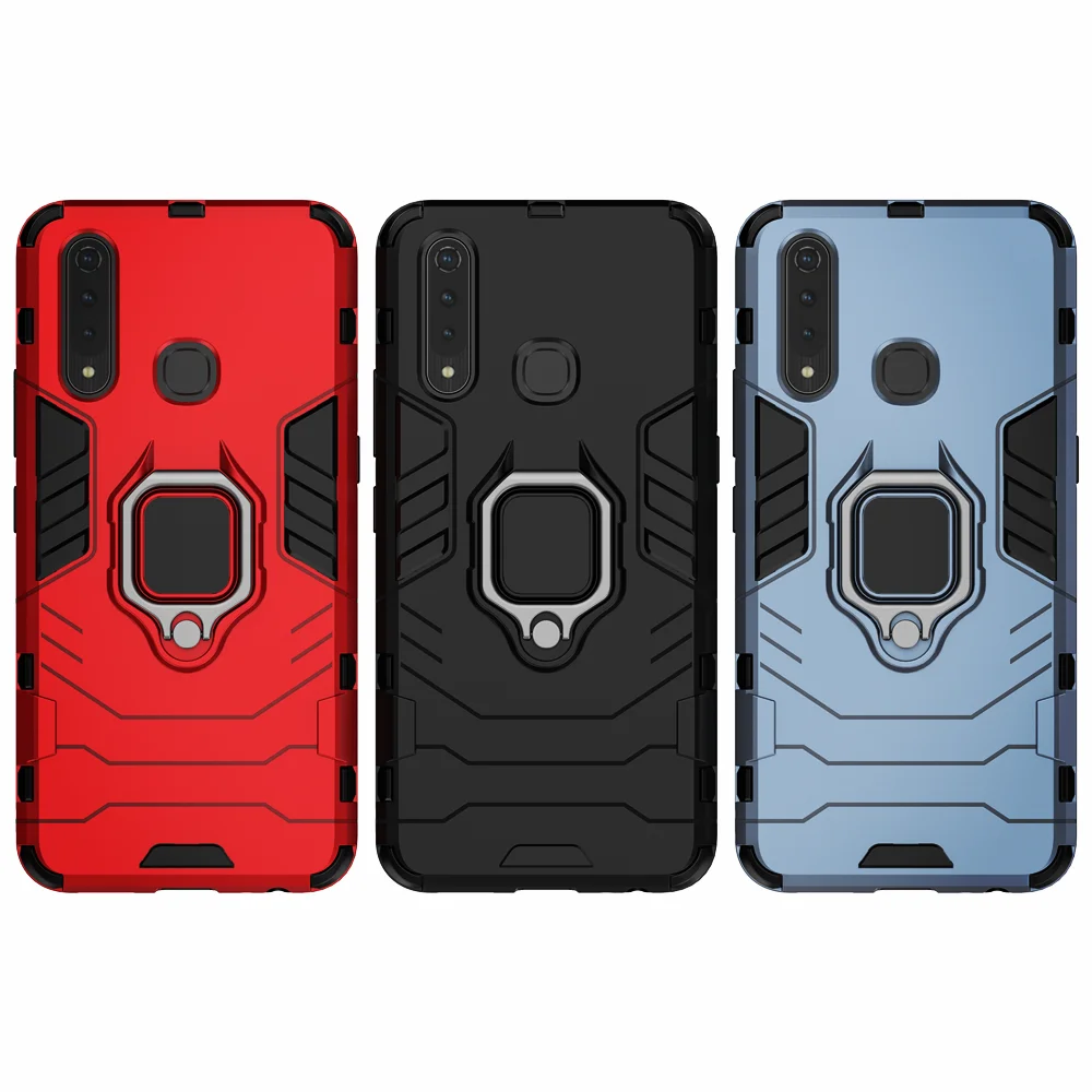 

For Vivo Z5x Case Vivo Z1 Pro Magnetic Car Shockproof Ring Armor Phone Cover For Vivo Z5x V1911A V1919 Z1Pro Coque Funda