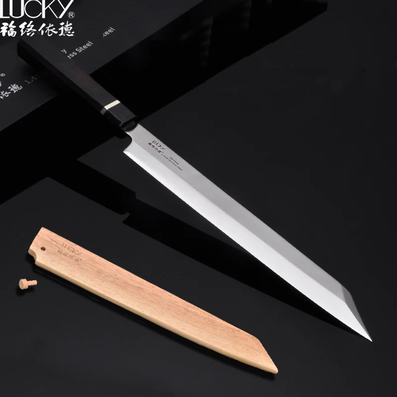 

German Steel Japanese Sushi Sashimi Kiritsuke Fish Fillet Cooking Knife With Super Sharp Durable