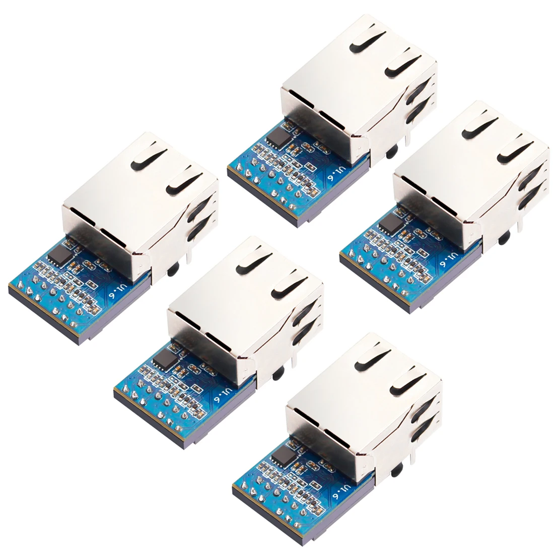 5PC/Lot  10/100Mbps Super Port Serial UART to Ethernet TCP/IP Module with Modbus RTU RJ45 Port USR-K7