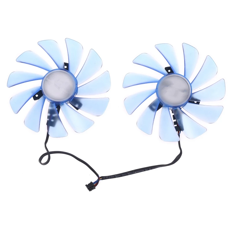2pcs 95mm Alternative FDC10U12S9-C CF1010U12S GPU Fan For XFX RX580 RX590 HIS RX580 IceQ RX570 Graphics Card Cooling fan