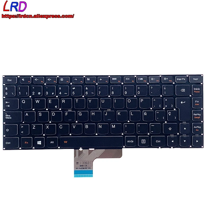 Imagem -02 - Original es Espanhol Backlit Teclado para Lenovo Ideapad U330 U330p Portátil 25211734 25211612 25211673 Novo