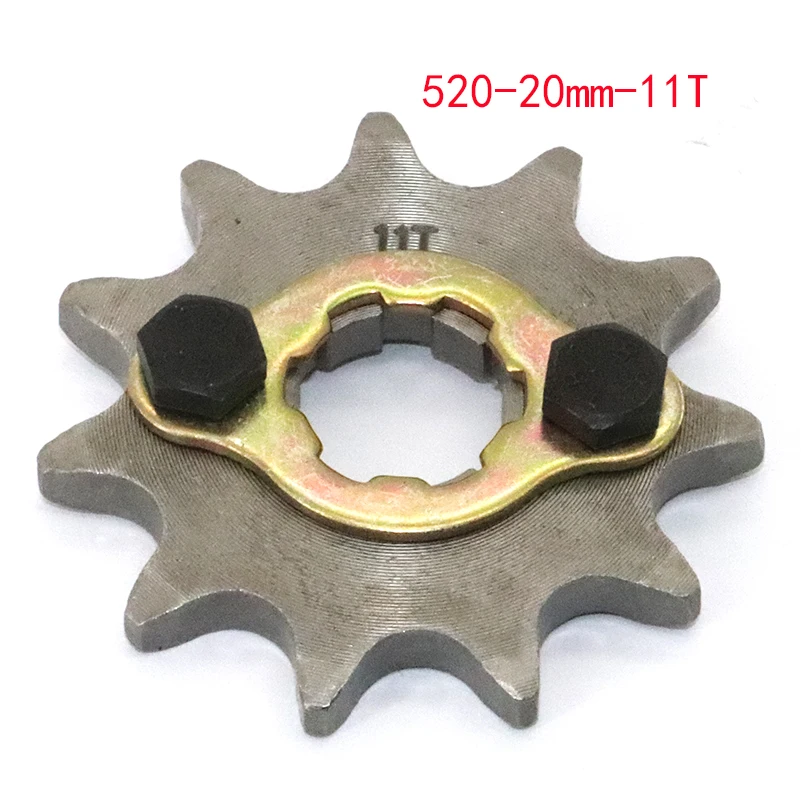 Motorcycle Parts Sprocket 520 10T 11T 12T 13T 14T 15T 16T 17T 18T 19T 20mm Gear for For Honda Lifan ZongShen YCF ATV Quad Dirt P