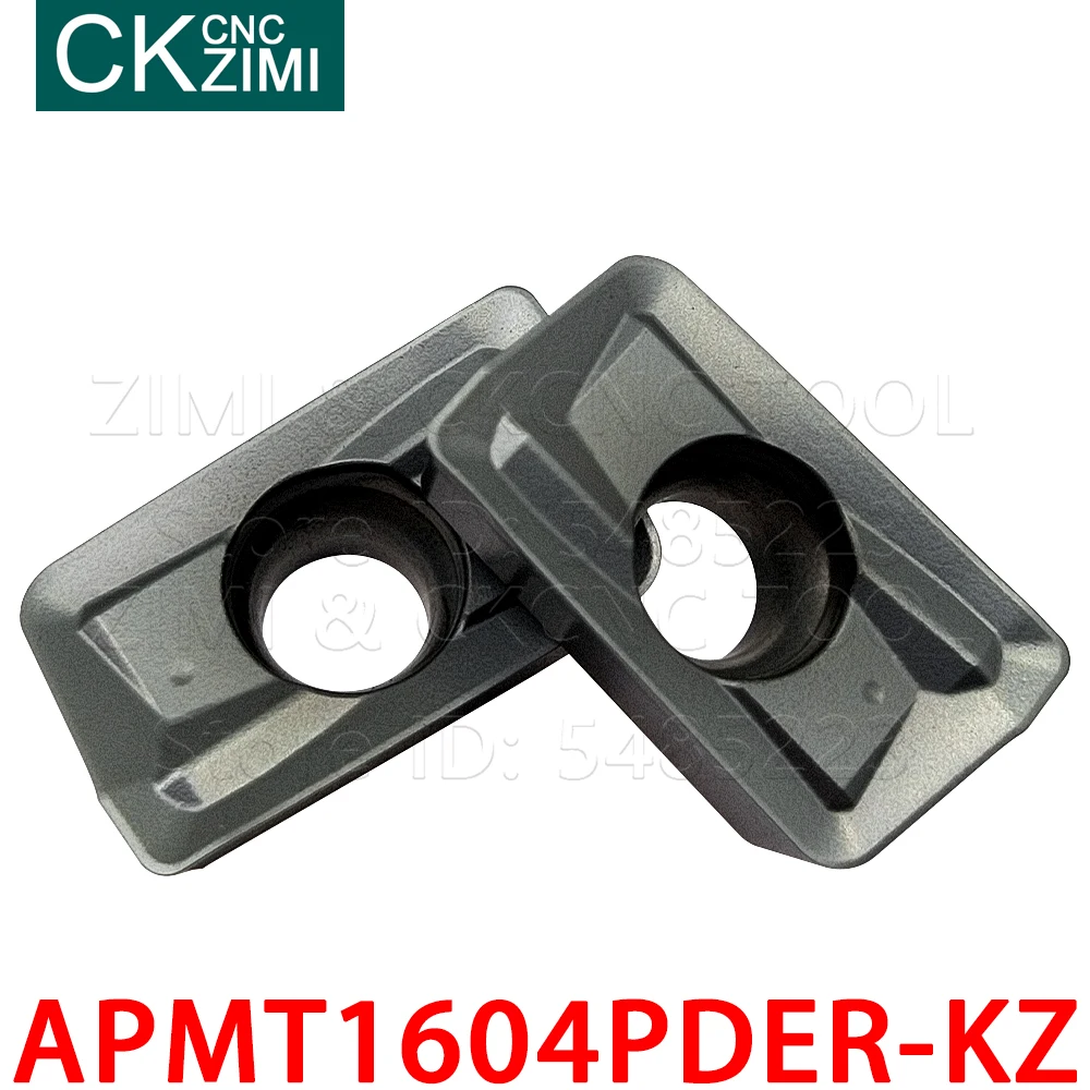 APMT1604PDER-KZ APMT 1604 PDER KZ كربيد إدراج طحن إدراج أدوات رأس طاحن أدوات ماكينة بتحكم رقمي بالكمبيوتر مخرطة معدنية أدوات