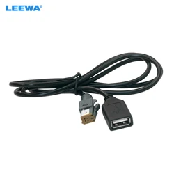 LEEWA Car Audio Female USB AUX-In Cable Adapter 4Pin Connector For Subaru Forester XV/Outback/Legacy #5662