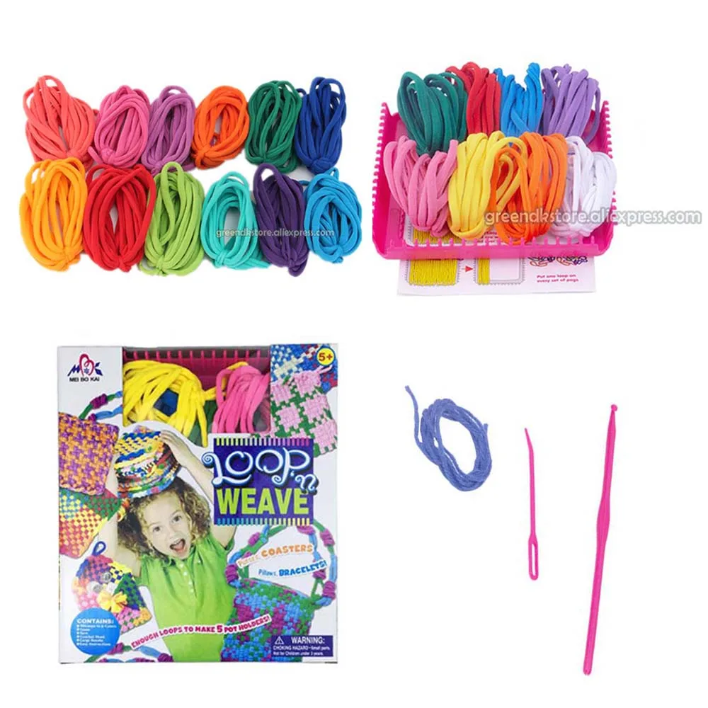 Diy Craft Kit Breien Kit Weaving Loom Loops Weefgetouw Speelgoed Voor Meisjes Creatieve Geschenken Kralen Speelgoed Diy Speelgoed