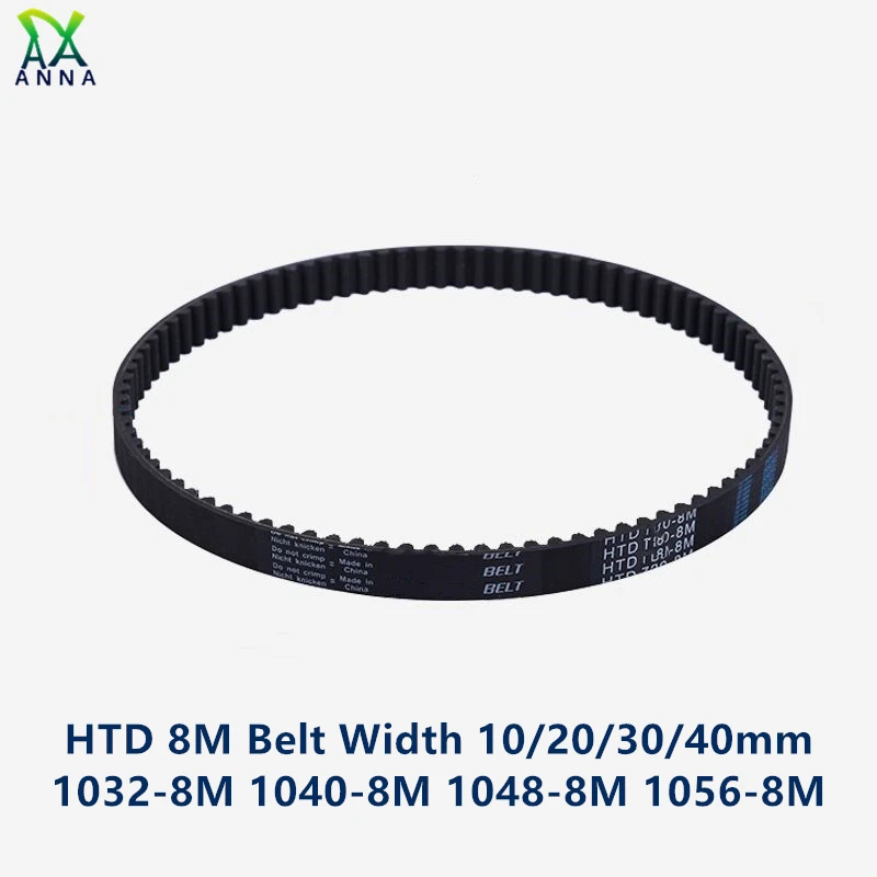 HTD 8M synchronous Timing belt C=1032/1040/1048/1056 width 50/30/40mm Teeth 129 130 131 132 HTD8M 1032-8M 1040-8M 1048-8 1056-8M