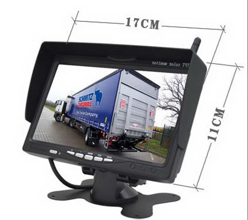 High Quality Wireless 7 inch TFT LCD  Rear View Monitor CMOS IR Night Vision Backup Camera Kit Parking System