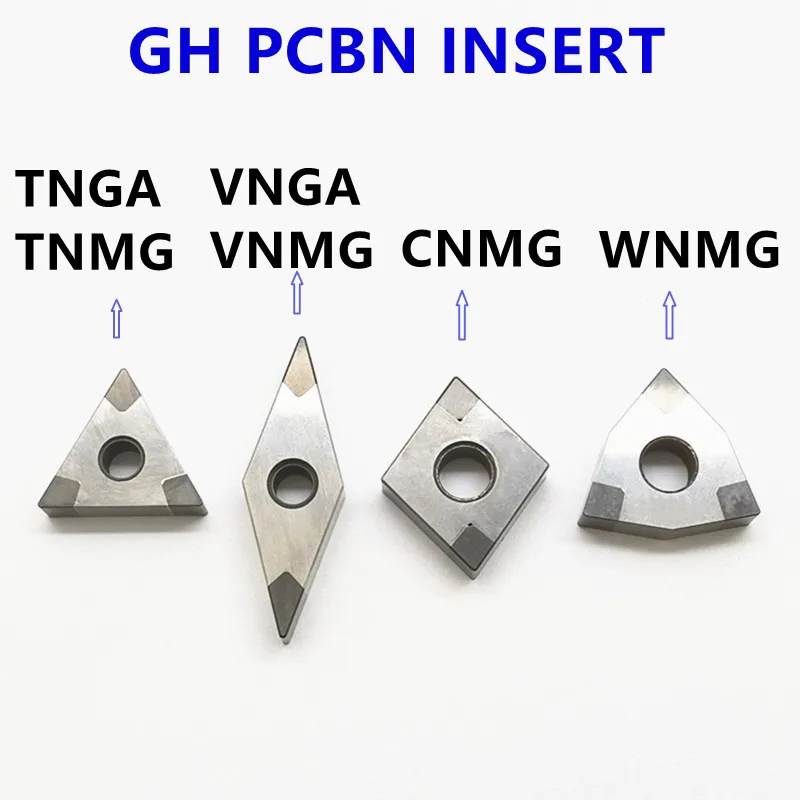 Ferramenta de torneamento de torno cnc de inserção cbn sólida wnmg vnga1604 cnmg1204 snga1204 pcbn lâmina ferramentas de corte de metal para aço de