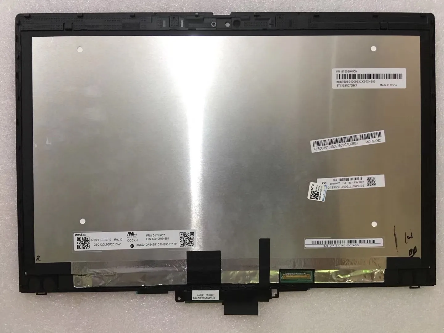 Imagem -02 - Lcd Touch Screen Digitizer Assembly para Lenovo Thinkpad X390 Yoga 20nn 20nq Substituição do Display Led Fhd 13.3 1920x1080